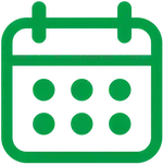 icona calendario verde